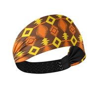 tplaotee Retro Bobo Abstract Abstract Brown Non-Slip? headbands for women's hair Elastic tennis sweatbands for Athletic Sports Athletic Sports washing face washing face