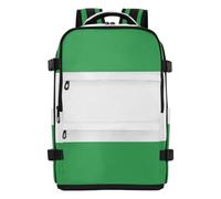 tplaotee School Backpack Lightweight Bag For School Laptop Bag 15.6 Inch for Women & Men Outing Work Family Travel 20L Nigeria Flag Nigerian National Green