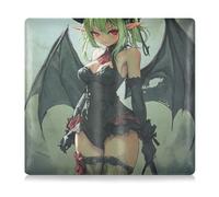 tplaotee Sexy Little Devil Anime Woman Premium Leather Car Registration and Insurance Card Holder Car Essentials for Cards, Essential Document Driver License