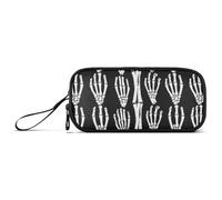 tplaotee Skeleton Hand Rock on Pencil Bag Case Pen Pencil Case for Elementary