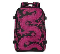 tplaotee Small Backpack Men Water Resistant Lightweight Laptop Travel Bag Laptop Bag 16 Inch for Women & Men Outing Work Family Travel 20L Red Asian Dragon