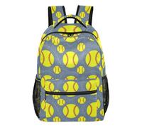 tplaotee Softball Baseball Sport Blue Yellow Hobby school backpack for kids with chest strap books bag for 1st grade school boys girls mochila para ni?a