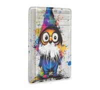 tplaotee Sweet Gnome leather womens slim wallet With Cash Slot RFID Blocking wallet inserts for credit cards for Men and Women