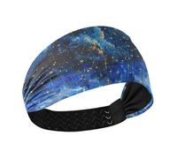 tplaotee The Starry Sky A Shooting Star Passing by no slip wide headband Elastic hair bands for Athletic Sports Athletic Sports washing face washing face