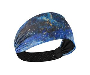 tplaotee The Starry Sky A Shooting Star Passing by no slip wide headband Elastic hair bands for Athletic Sports Athletic Sports washing face washing face