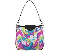 tplaotee The Starry Sky A Shooting Star Passing by Shoulder Bags Ladies Purses with Removable Straps for Work Travel Gym, Bright Stir Art, One Size