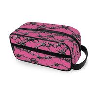 tplaotee Thorn Chian Pink Portable Travel Bag with hanging hook stylish Case Cosmetic Makeup Bag Travel-Size Accessories