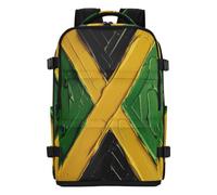 tplaotee Tool Backpack Water-resistant Lightweight Bag Packed For Men Personal Item Travel Bag for Women & Men Outing Work Family Travel 20L Jamaican National Flag Jamaica Jam
