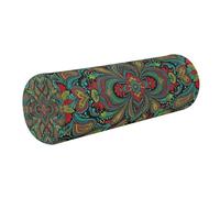 tplaotee Vivid Paisley Bloom Decorative Neck Support Pillow (Scenario) Pillow Cylinder Decorative Round Foam Cushion Back Support