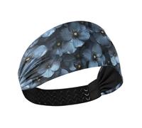 tplaotee Wasteland Punk Floral Gunmetal Cooling exercise headbands for women Stretchy head sweat bands for women for Daily use Daily use basketball hiking
