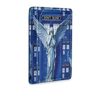 tplaotee Weeping Angel Art leather thin wallet for women slim With ID Window RFID Blocking small card holder for men&women