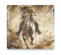 tplaotee Western Cowgirl Beautiful Wild West Premium Leather Registration and Insurance Card Holder Car Essentials for Documents, Cards, License