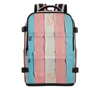 tplaotee Womens Backpack Clean Design Computer Bag 15.6 Laptop Bag for Travel Business Casual or College 20L Transgender Flag Pink Blue Rainbow