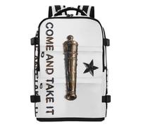 tplaotee Work Backpack Water Resistant Lightweight Bag For School Laptop Bag 15.6 Inch for Women & Men Outing Work Family Travel 20L Texas Flag Come and Take It
