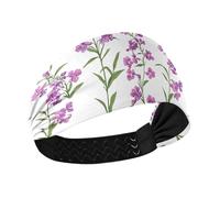 tplaotee Yukon Fireweed Beauty Flowers Cooling gym headband Elastic sweat bands for Running Running hiking hiking