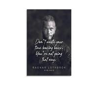 TPLLPK Ragnar Lothbrok Quote Poster Decorative Painting Canvas Wall Posters And Art Picture Print Modern Family Bedroom Decor Posters 08x12inch(20x30cm)