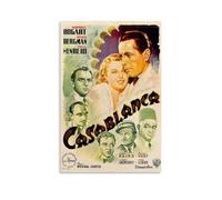 TPLLPK The Vintage 1946 Movie Poster Casablanca Poster Decorative Painting Canvas Wall Posters And Art Picture Print Modern Family Bedroom Decor Posters 08x12inch(20x30cm)