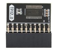 TPM 2.0 Encryption Security Module, 20Pin 10P Standalone Crypto Processor Lightweight Remote Card Encryption Security Board for Win11 Computer Accessories