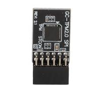 TPM 2.0 Encryption Security Module, DDR4 Compatible, Replacement TPM Module, 2.54mm Pitch, 2 X 6P Format for Motherboard, SPI Interface with 12-1 Pin for, Various DDR4 Memory