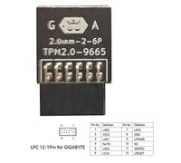 TPM 2.0 Encryption Security Module Remote Card Supports Version 2.0 for ASUS 12/14/18 Pin LPC GIGABYTE MSI Motherboard