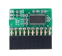 TPM 2.0 Module 20 Pin Trusted Platform Security Chip Strong Encryption for SuperMicro AOM TPM 9665V TCG 2.0 Green PCB Vertical Design