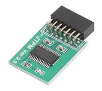 TPM Board, 14 Pin For MSI TPM 2.0 Module LPC Interface Strong Encryption TPM Module Board for Win11, Computer Motherboards Green