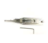 TPM Go 2-in-1 Lish I Key Decoder and Picking Tool Lock Key Reader Multipurpose Stainless Maintenance Repair Kits for Civil Home Lock (SC20)