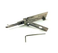 TPM Go 2-in-1 Lish I Key Decoder and Picking Tool Lock Key Reader Multipurpose Stainless Maintenance Repair Kits for Civil Home Lock (KW1)