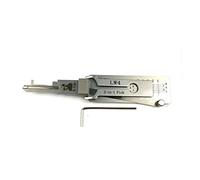 TPM Go 2-in-1 Lish I Key Decoder and Picking Tool Lock Key Reader Multipurpose Stainless Maintenance Repair Kits for Civil Home Lock (LW4)