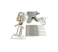 TPM Go 4-in-1 Lockpick Training Kit for Beginner,Include Transparent Lock/Lockpick Hook/Pick Gun/Tension Wrench, Locksmith Picking Kit