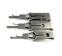TPM GO Locksmith Supply SS001 SS002 and SS003 2 in 1 Decoder and Pick Tools for S-Groove Lock, Door Padlock for Family