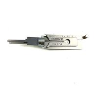 TPM Go SS002R 2 in 1 Pick and Decoder Tool for S-Groove Door Lock, Silver Lock Tool