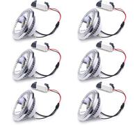 TPMAFF 6-Pack LED AR111 Reflector Spot Light Bulb, COB 15 Watts (120 Watt Eqv.) 1425 Lumens, G53 Screw Terminal Base Flood Light Bulb, With LED Driver 85-265v AC, Non-Dimmable