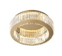 TPMAFF LED Dimmable Ceiling Light K9 Crystal Modern Ceiling Lighting Fixture 3CCT Stepless-Dimming Ceiling Lamp For Bedroom Living Room (With Remote Dimming)