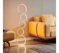TPMAFF LED Floor Lamp With 3 Brightness Levels & Touch Switch, 36W 3000K Warm Light Floor Lamps Ring Style Standing 110cm/43 Inches Tall Floor Light For Living Room Bedroom