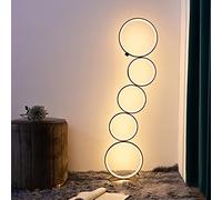 TPMAFF LED Floor Lamp With 3 Brightness Levels & Touch Switch, 36W 3000K Warm Light Floor Lamps Ring Style Standing 110cm/43 Inches Tall Floor Light For Living Room Bedroom