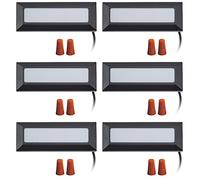 TPMAFF Step Light 6-Pack,LED 6W Fence Lights,Surface Mount,Line Voltage AC 85V-265V, IP65 Rated For Outdoor Waterproof,For Steps Decks Pathway Yard Stairs Fences