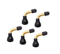 TPMS Compatible Motorcycle Valves Copper Reinforced Leakproof Structure Bent Nozzle for Extreme Temperature Conditions Motorcycle Tubeless Tire Valves Brass