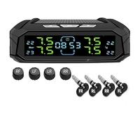 Tpms Solar Power Car Digital Display Security Alarm Tire Pressure Monitoring System With 4 Sensors(K10)