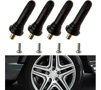 TPMS Tyre Valve Stems - 4PCS Rubber Snap-In Valve Stems for TPMS Sensors, Durable Car Valve Stems Replacement for Tire Pressure Monitoring System, Anti-explosion Tire Valve Stem Tyre Tool for Car