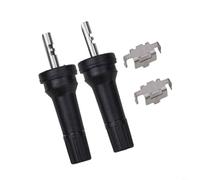 TPMS Valve Stem Service Kit, 2-Pack Rubber Snap-In Tire Pressure Sensor Stems with Core, Cap and Screw for Cars Motorcycles, 11.5mm Hole, 62mm Length