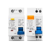 TPNL DPNL 230V 1P+N Residual current Circuit breaker with over and short current Leakage protection RCBO MCB EKFBQBGW(TPNL 16A)
