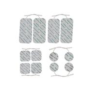 TPNMIX 12 Mixed Size/Shape TENS Pads - Reusable Electrodes for Most TENS Machines (Large, Square, Round) 4 Large 4 Square 4 Round