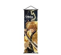 TPone Demon Slayer Poster, Anime Demon Slayer Poster Wall Art - Demon Slayer Wall Scroll, 27.5 x 9.8 Inch Canvas Hanging Paintings Wall Art Decor for Home Dorm Office (Agatsuma Zenitsu B)