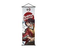 TPone Demon Slayer Poster, Anime Demon Slayer Poster Wall Art - Demon Slayer Wall Scroll, 27.5 x 9.8 Inch Canvas Hanging Paintings Wall Art Decor for Home Dorm Office (Tsugikuni Yoriichi)