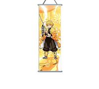 TPone Demon Slayer Poster - Anime Wall Art, 27.5 x 9.8 Inch Canvas Hanging Paintings for Home Dorm Office (Agatsuma Zenitsu A)