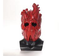 TPone Dorohedoro Mask, Scary Heart Mask, Dorohedoro Shin Mask, Halloween Full Head Killer Mask for Cosplay Costume