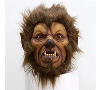 TPOne Realistic Wolf Mask, Scary Werewolf Mask, Horror Beast Masks for Halloween Christmas Party Animal Costume Fursuit Head Moonlight Werewolf Masks Adult Kids
