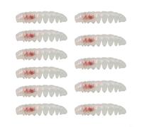 TPR Body Poor Worm Soft Bait, 11pcs for Floating Action in Freshwater and Saltwater Fishing (white red)