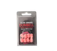 TPR Carp Bait Dumbells 8pcs 12mm Fruity Squid Flavour Slow Sinking Design for Effective Still Water and Lake Fishing (Green)